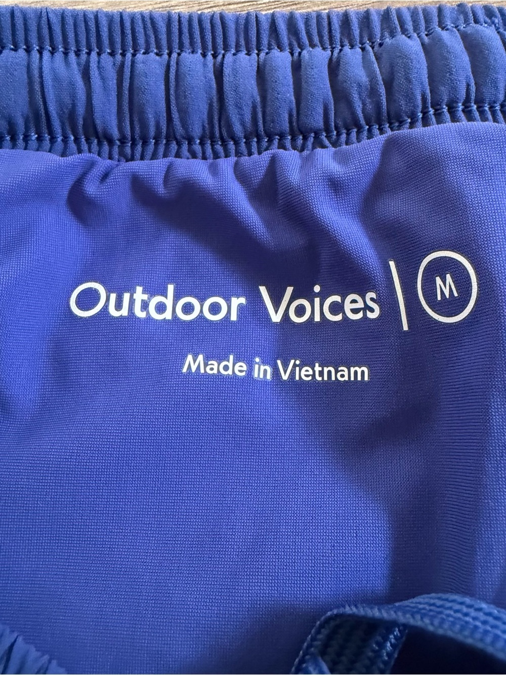 OUTDOOR VOICES Lights Speed Shorts Blue Shorts with Teal Trim Size Medium - Picture 5 of 11